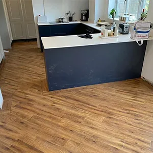 vinyl with kitchen worktop